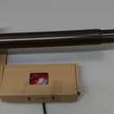 Bay Window Curtain Rods, HOTOZON 1 Inch Heavy Duty Curtain Rods for Bay Windows 36-72 Inch(Center Rod), 20-36 Inch Side Rods for Windows, Antique Bronze, Decorative Drapery Rods with End Cap Finials