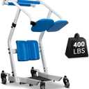 Sit to Stand Lift for Elderly with Wheels, One-Step Stand Assist Aid, Muscle Building, Patient Lift Transfer Chair for Home Care, Elderly Lift Assist Devices for Seniors Adults Disabled, 400 lbs