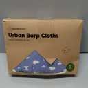 Organic Burp Cloths Baby Boy & Girl - 5-Pack Super Absorbent Cotton Burping Cloths for Babies, Soft & Plush Newborn Spit Up Rags, Infant Towels for Milk Spit Up, Unisex, Large 21" x 10" (Dreamers)