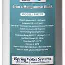 iSpring Whole House Water Filter Cartridge, Iron & Manganese Reducing Water Filter Whole House, 4.5" x 20", Model: FM25B