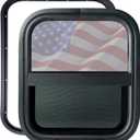 RV Window | 14"W x 16"H | Teardrop Style | Vertical Sliding Replacement Glass &Trim Set | DOT Certification Qualified