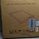 2x2 FT Surface Mount LED Panel Light Dimmable & 3 Color Selectable 3000K/4000K/5000K - 40W 24x24 Inch LED Flush Mount Ceiling Light Low Profile, 100-277V, Bright 4400LM, ETL Listed, 2 Pack