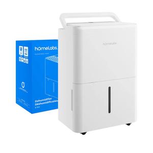 hOmeLabs 8 Pint Wi-Fi Dehumidifier for up to 1,800 Sq Ft Rooms (MAX 24 Pint at 95°F, 90% RH) – Ultra Quiet, Compact Design with Smart Controls and Drain Hose