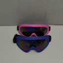 Dizywiee 2-Pack Kids Ski Goggles, Snowboard Goggles for Youth Teens Boys & Girls, Winter Snow Sports Goggles, Blue and Pink