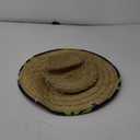 Handwoven Straw Cowboy Hat for Women Wide Brim Travel Sun Hat with Strap Breathable Lightweight Outdoor Sun Protection for Beach Gardening Camping Hiking Black