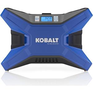 Kobalt 120v & 12v Portable Air Compressor Inflator Tire Pump Nozzle Needles 120 PSI LED Display