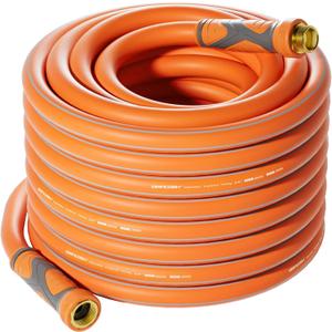 Garden Hose 75 ft x 5/8", Heavy Duty Water Hose, Flexible 75 foot garden Hose, Lightweight water Hose with Swivel Handle,3/4" Male to Female Fittings, Burst 600 PSI