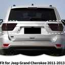 RT-TCZ Smoked Black Tail Light Lamp Cover Guard Trim Decoration Exterior Accessories for Jeep Grand Cherokee 2011-2013