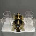 Wall Sconces Set of Two, Hardwired Brass Bathroom Sconces Wall Lighting with Clear Glass, Modern Sconces Wall Decor Set of 2 Vanity Light fixtures for Bathroom Mirror Bedroom (Bulbs Not Included)