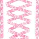 2 x Thin Flat Leopard Print Shoelaces Camouflage Shoe Laces Shoestring 2 Pair (31Inch (80CM), 10 Pink Lucky Flowers)