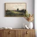 InSimSea Framed Canvas Wall Art Vintage Decor, Landscape Wall Art Room Decor, Large Classical Scenery Valley Grassland Paintings Wall Decor, Home Decor for Living Room Bedroom Office, 16"x24"
