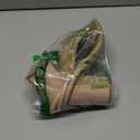 geluboao Heels for Women Classic Open Round Toe Three Straps Slip On Block Low Heel Sandals Strappy Ankle Strap Chunky Heeled Sandals Party Wedding Dress Shoes Size 6.5 Women