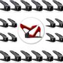 Neprock Shoe Rack Shoe Organizer Space-Saving Storage Shoe Organizer for Closet, Shoe Stacker Shoe Slots Space Saver Double Stack Shoe Holder Homeries, Black