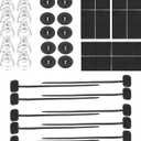 Car Radiator Fan Zip Ties,Car Accessories Electric Radiator Fan Plastic Rods Installation Kit Compatible Mount Hold Radiator Spal Fan,Fit for 7"/9"/10"/12"/14"/16" Electric Cooling Fans (3PCS)