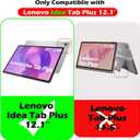YRH Kids Case for Lenovo Idea Tab Plus 12.1 inch Tablet 2025, Model TB361FU, EVA Shockproof, with Stand Handle (Purple)