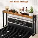 IBUYKE Over The Stove Shelf,Spice Rack for Kitchen Stove,Brown TLJ027H