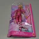 Barbie Deluxe Style Doll #5 in Metallic Pink Outfit, Blonde Hair, Sparkly Corset Top and Shiny Pants with Accessories Like Rose Necklace and Handbag