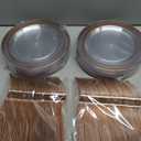 I00000 72 Pcs Rose Gold Plastic Dessert Plates7.5& 70 Pcs Plastic Forks7.4, Premium Salad Plates, Heavy Duty Disposable Plate for Party,Disposable Appetizer Plates Great for Wedding