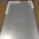 55x30 Silver Bathroom Mirror for Wall, Brushed Metal Silver Framed Bathroom Vanity Mirror, Rounded Corner Rectangle Mirror, Shatterproof, Anti-Rust (Horizontal/Vertical)