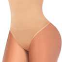 Tummy Control Thong Shapewear for Women High Waist Shaping Underwear Seamless Body Shaper Panties Girdle S