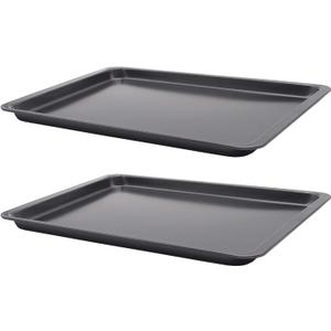 2PCS Cookie Sheet 10x14.5 Inch (Inner 9x13) Baking Sheet Nonstick Heavy Carbon Steel Baking Pans Bakeware