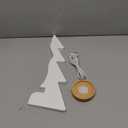 White Paper Christmas Tree, 15 Inch Honeycomb Christmas Tree Glow, White Honeycomb Trees Tabletop Decorations for Holiday Mantel Centerpieces