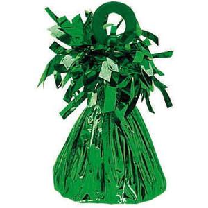 Green Small Foil Balloon Weight - 6 oz (12 Pc) - Vibrant Green Hue Perfect for Stabilizing Party Balloons & Decorations