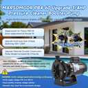 Upgraded Anti-Leak PB4-60 Booster Pump 3/4 HP, 115V/230V Knob-type Dual Voltage switching, 60HZ, Replacement for Polaris PB4-60, Compatible with Polaris 180-480 & Major Pressure Side Pool Cleaners