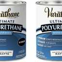 Varathane Water-Based Crystal-Clear Ultimate Polyurethane | Interior Wood Protection | Fast Dry Time | Easy Clean Up | Matte | Quart | 2 Pack