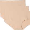 WANDER Womens Seamless Underwear 3-Pack Pure Invisible Breathable Brief Ladies Stretch Hipster Panties Size XL