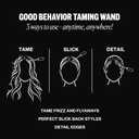 IGK Good Behavior Frizz & Flyaway Hair Taming Wand Lightweight Gel Control Stick for Smooth, Sleek Hair, Anti-Frizz Styling, 0.24 oz
