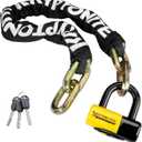 Kryptonite New York FAHGETTABOUDIT 1410 Bike Chain Lock, 3.28 Feet Long 14mm Steel Chain Heavy Duty Anti-Theft Bicycle Chain Lock with Keys, 10/10 Security Rating for E-Bike, Motorcycle, Scooter