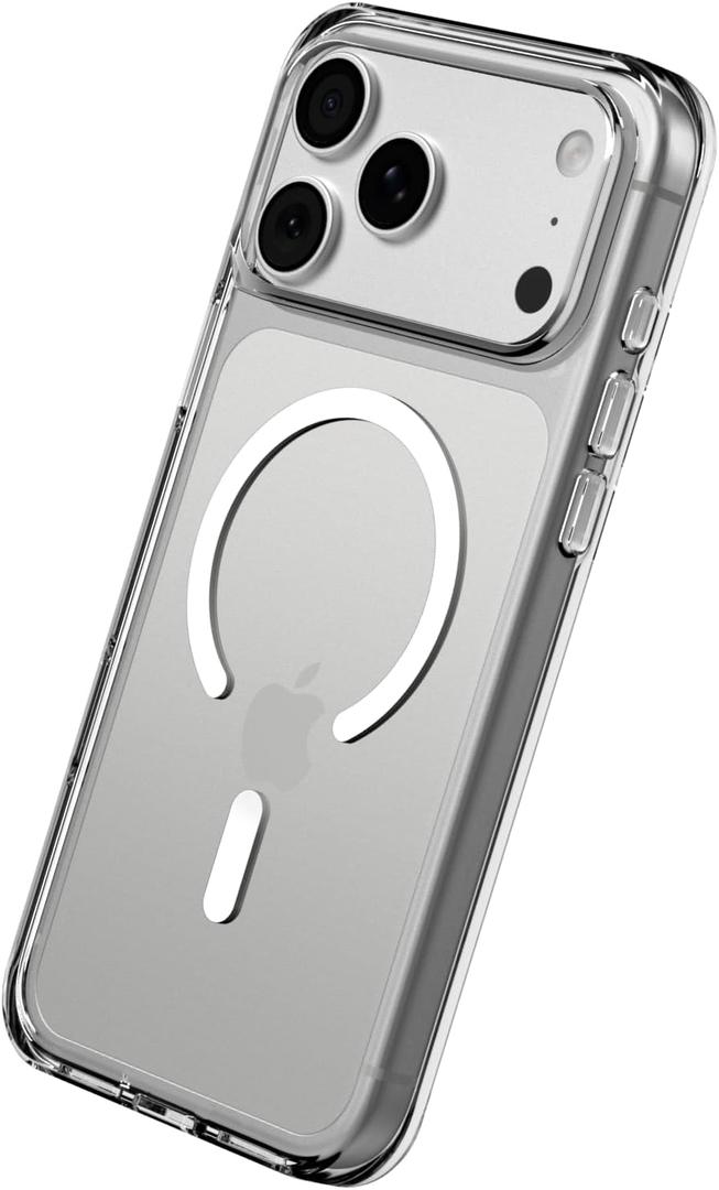 RhinoShield Phone Case Compatible with MagSafe for iPhone 17 Pro Max | Clear - Anti-Yellowing, High Transparency, Superior Magnetic, Shockproof with Military Grade Drop Protection - Transparent