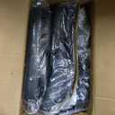 Executive Leather Office Chair, Computer Chair with Thick Cushion & Lumbar Support, Ergonomic Desk Chair with Adjustable Headrest & Armrests, Black