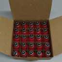 25 Pack C9 LED Christmas Light Bulbs, Shatterproof Plastic Replacement Red Light Bulb for Christmas Outdoor String Lights, C9/E17 Candelabra Base, 0.6 Watt