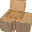 PHAREGE 7x5x1 Inch Shipping Boxes 100 Pack Brown, Tab Lock Tuck Top Mailer Boxes for Packaging Small Business, Cardboard Gift Boxes for Wrapping Mailing Present