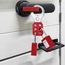 WUWEOT 8 Pack Lockout Tagout Hasp, Tamper-Proof Padlock Hasp, Stainless Steel Lock Out Tag Out Hasp, Impact-Resistant Loto Hasp with Extended Jaw (1.5 Inches)