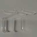 mollensiuer 4Pcs/2 Pair Clear Acrylic Shoe Store Display Stands Rack Holder Sandal Display Stands