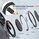 Magnetic Stand Case for iPhone 14 Pro [with 2 Tempered Glass Film] [360 Rotation Magnetic Stand] [Compatible with Magsafe] Military-Grade Drop Protection Case, Black