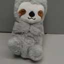 Breathing Stuffed Animal,Soothing Stuffed Animal for Anxiety Relief with Realistic Breathing Motion, Calming Music, Gentle Lights,Machine Washable,Ideal for Baby Adult and Relaxation(Sloth)