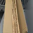 Wonderjune 36 x 20 x 18.5 Inch Rolling Wicker Storage Basket with Lid and Locking Wheels, Water Hyacinth Storage Trunk, Heavy Duty Metal Frame Woven Blanket for Seasonal Clothes Laundry Room, Bedroom