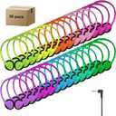 30 Pack Class Set Headphones for Kids Students School Classroom Bulk Earphones Adjustable with 3.5 mm Jack for Library Children Adults(004 Multi Color Headphones)