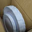 DaYammi 60PCS Blue and White Plastic Plates Blue Rim White Disposable Plates Blue White Party plates Include:30 Plastic Dinner Plate 30 Dessert plate and Wedding & Party Dining