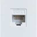 1 Port CAT6 Ethernet Wall Plate Insert - CAT 6 RJ45 Jack Insert Cover Plate for Midsize/Oversize Decorator Wallplate - White