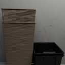 Mueller M-Resin Heavy Duty Tall Planter, Indoor/Outdoor Grande Plant, Tree, Flower Pot, 2-Piece Set, 18”, Modern Design, Built-in Drainage, Mocha