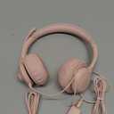 USB Headset with Microphone for PC, On-Ear Computer Laptop Headphones with Noise Cancelling Mic in-line Control for Home Office Online Class Zoom (USB+3.5mm, Pink)