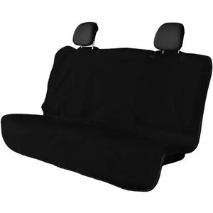 Car Towel Seat Cover, Waterproof Sweating Non-Slip Premium Soft Towel Carseat Protector, Universal Machine Washable Car Truck SUV Front Seat Cover for Gym Workout Beach Hiking (Black, Rear)