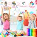 Meooeck 100 Pcs Colored Acrylic Gem Cube Blocks, Translucent Rainbow Building Stacking Sensory Train Toy with Wooden Storage Box for Toddler Kid Montessori School Classroom (Cube), 2.5 Cm X 2.5 Cm X 2.5 Cm