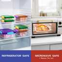 2 x 5oz Small Food Storage Containers with Lids Plastic LeakProof for Snack Puree Salad Dressing Kids Mini Bento Box 4 SETS Dishwasher Safe BPA Free