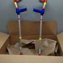 PEPE Mobility Forearm Crutches for Kids (x2 Units) Adjustable Height, Aluminium, Lightweight Elbow Crutches, Coloured, Pediatric Girls and Boys, Made in Europe